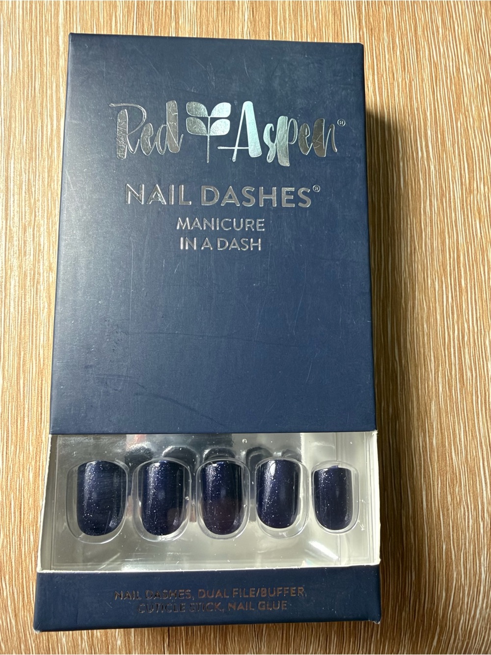 Red Aspen - Annette Goes Navy - Press On Nails Kit - NEW! Short Square - Navy